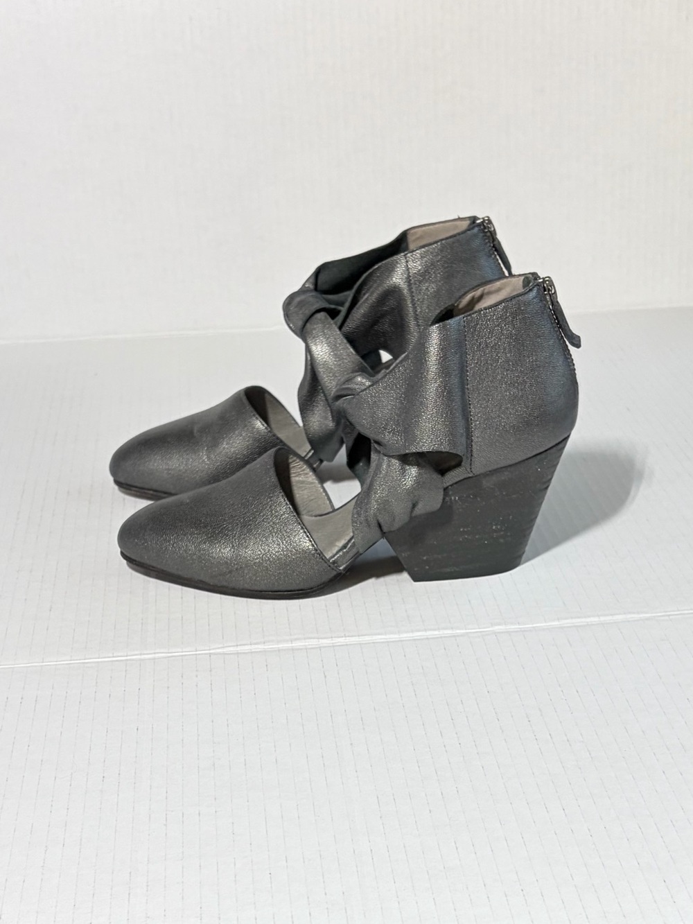Eileen Fisher Metallic Block Heels